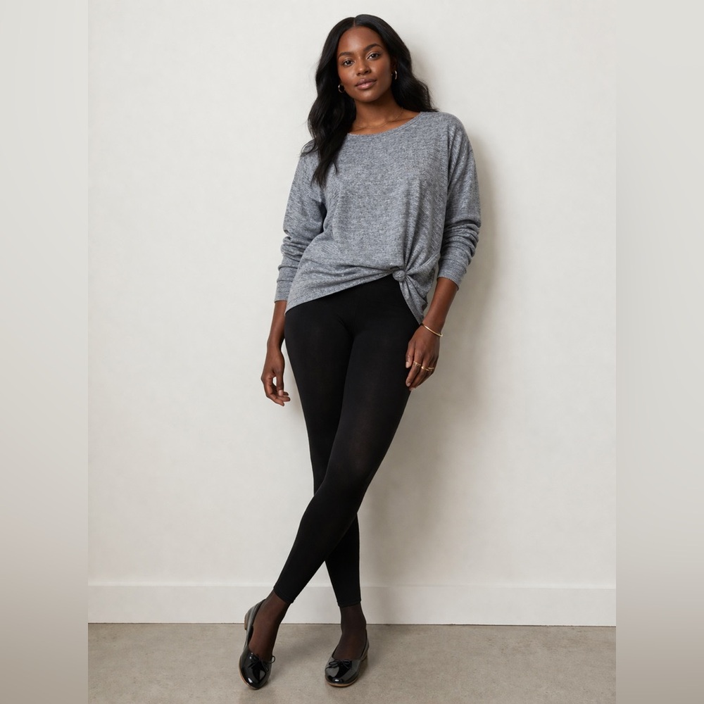 GAP Grey Knit Short Sleeved Tunic - Picture 2 of 8